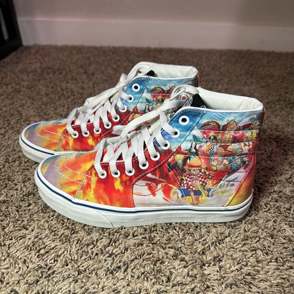Vans x One Piece Women’s Size 7.5 Punk Hazard Sk8 Hi Shoes Multicolor Sneakers - Picture 1 of 9